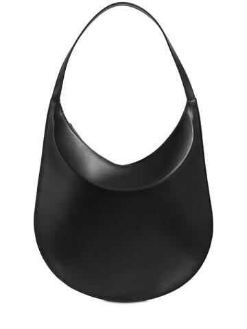 AESTHER EKME Mini Hobo Smooth Leather Shoulder Bag in black