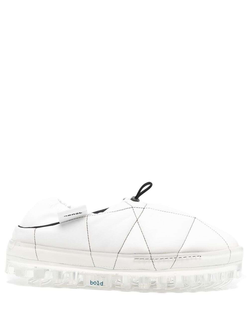 RBRSL RUBBER SOUL quilted slip-on sneakers - White