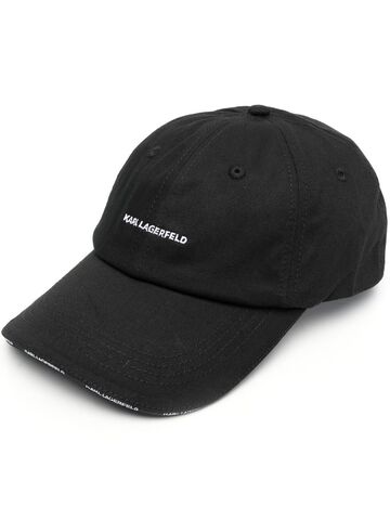 karl lagerfeld k/essential logo baseball cap - black