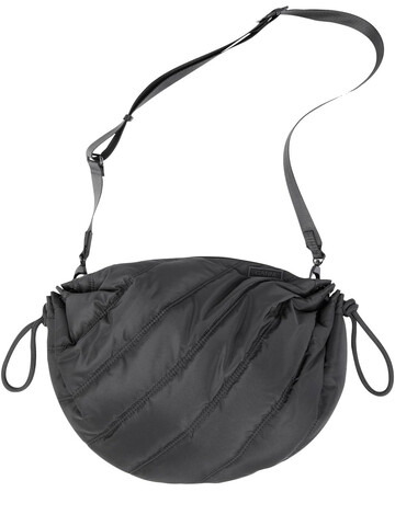 GANNI Quilted Recycled Tech Shoulder Bag in black