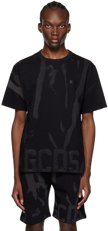 gcds black printed t-shirt