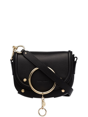 see by chloé small ring crossbody bag in black