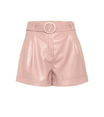 nanushka exclusive to mytheresa – joyce faux leather shorts in pink