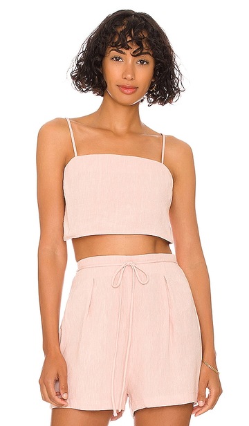anna nata Kelly Top in Blush in pink