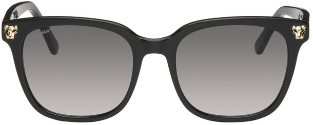 Cartier Black Panthère de Cartier Oversize Sunglasses