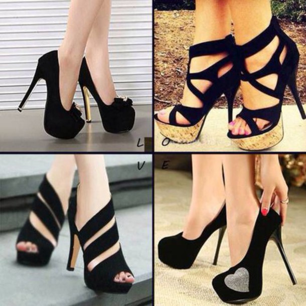 strapless heels