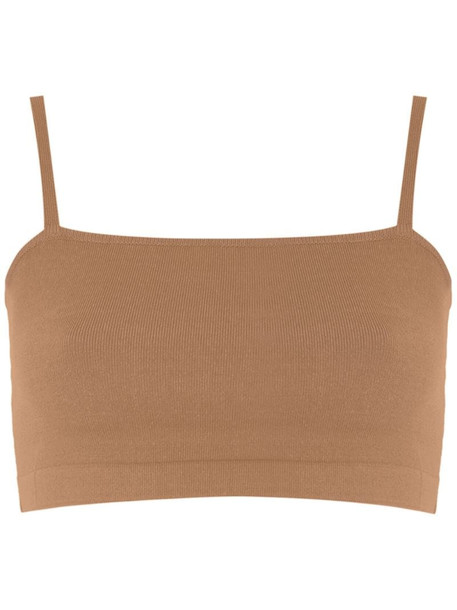 Egrey Sofia cropped top in brown