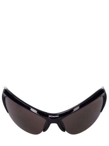 balenciaga 0232s wire cat-eye acetate sunglasses in black
