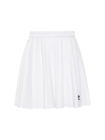 ADIDAS ORIGINALS Pleated Tech Skirt in white