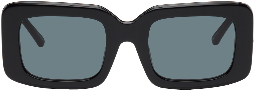 The Attico Black Linda Farrow Edition Jorja Sunglasses