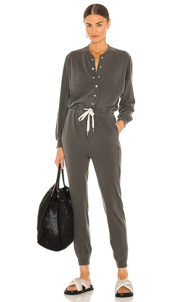 NSF Dixie Jumpsuit in Charcoal in black