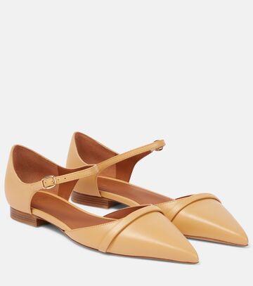malone souliers uma leather ballet flat in brown