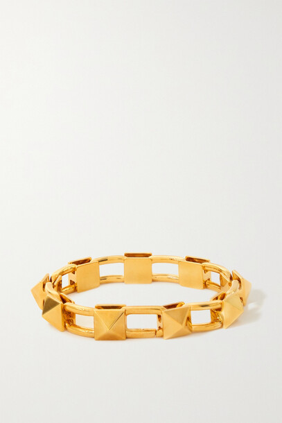 Valentino - Valentino Garavani Rockstud Gold-tone Bracelet - Unknown