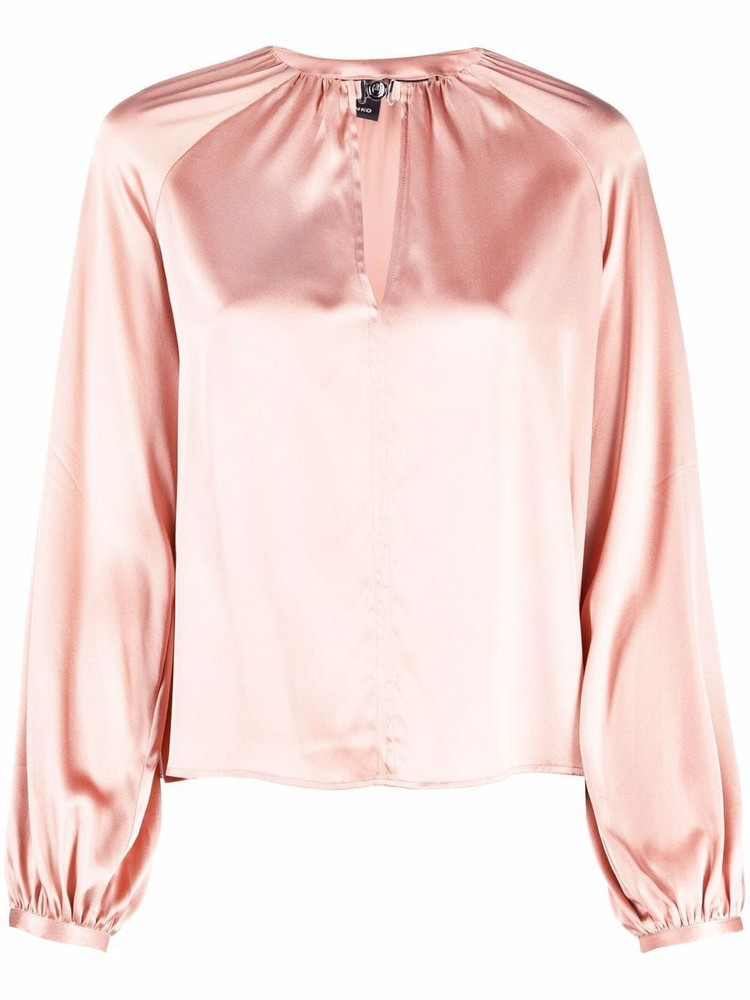 Pinko balloon sleeve blouse in pink