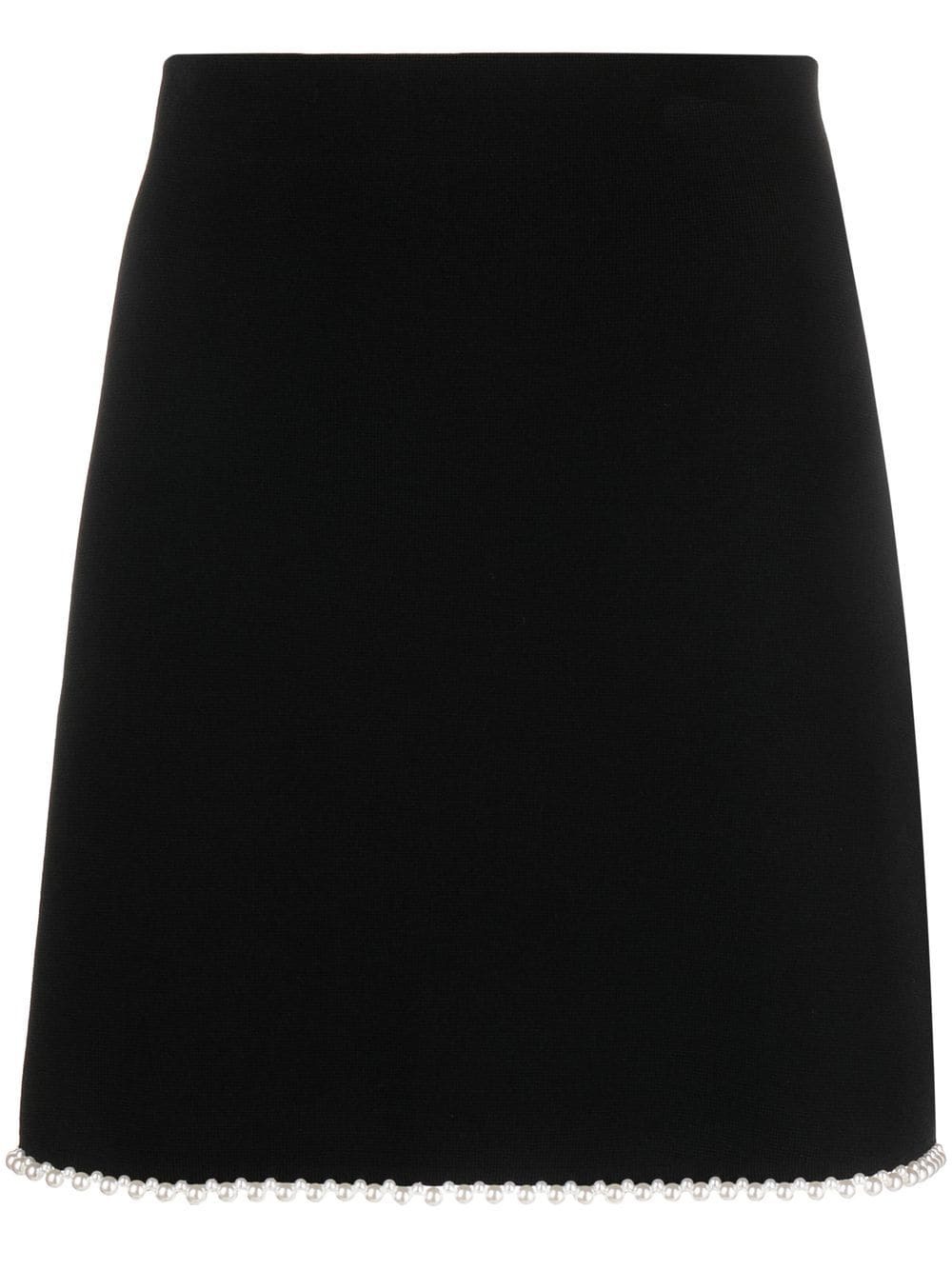 SANDRO pearl trim skirt - Black
