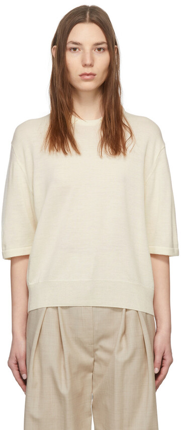 LE17SEPTEMBRE Off-White Knit Sweater in ivory