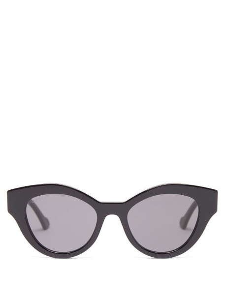 Gucci - Cat-eye Acetate Sunglasses - Womens - Black