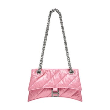 Balenciaga Crush Small Chain Bag Quilted in pink