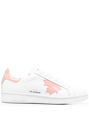 dsquared2 logo-print low-top sneakers - white