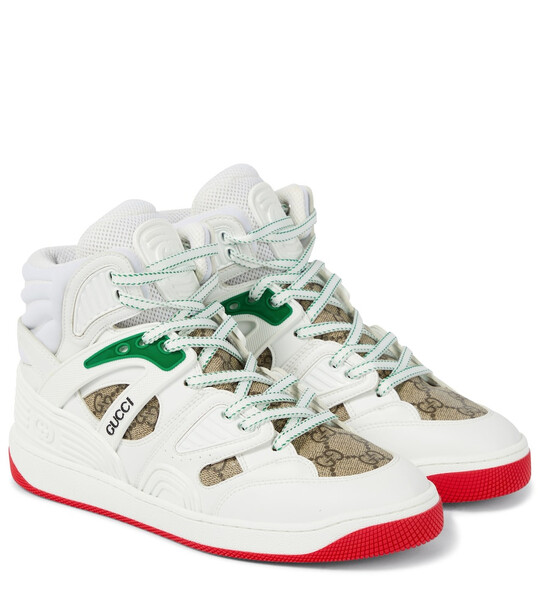 Gucci Basket canvas sneakers in white
