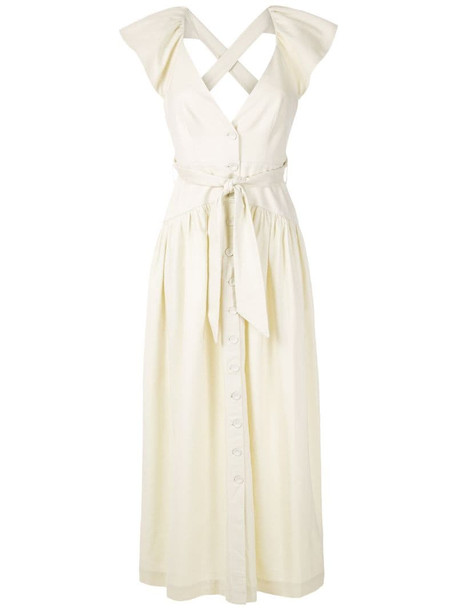 Framed Greta maxi dress in white