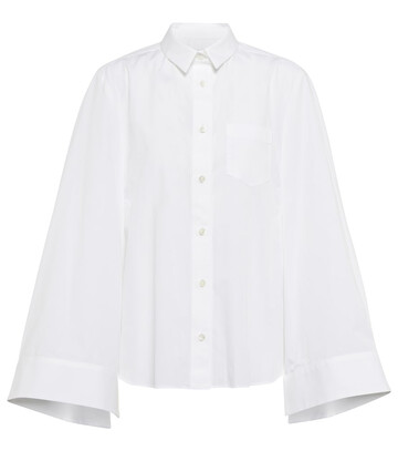 Sacai Cotton-blend shirt in white