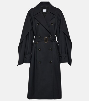 Burberry Wool-blend trench coat in black