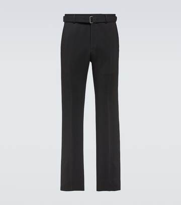 lanvin wool-blend straight pants in black