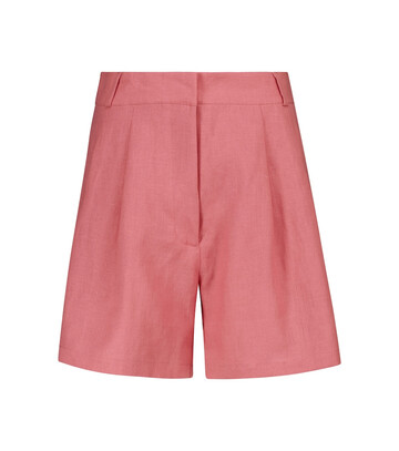 ASCENO Madrid linen Bermuda shorts in pink