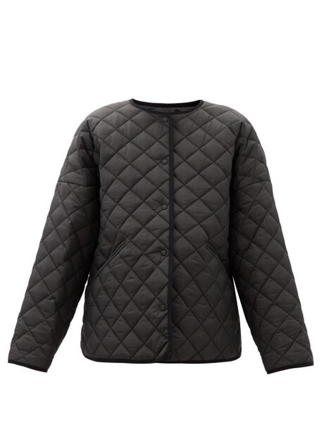 Totême - Dublin Diamond-quilted Soft-shell Jacket - Womens - Black