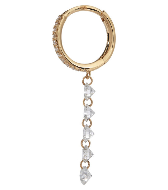 PersÃ©e Piercing 18kt gold single earring with diamonds