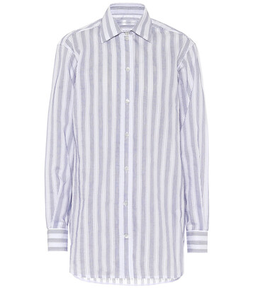 Victoria Beckham Striped cotton-blend shirt