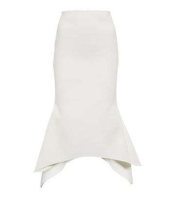 Maticevski Expelled asymmetric midi skirt in white