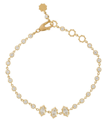 Jade Trau Maverick 18kt gold bracelet with diamonds