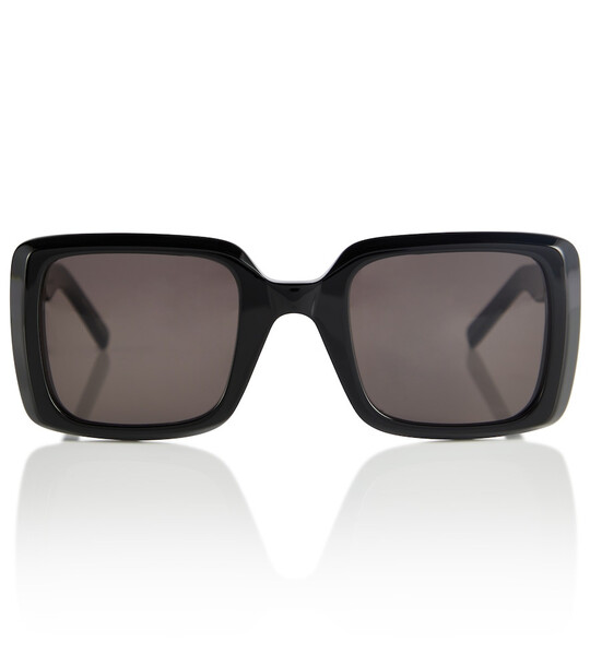 Saint Laurent Square acetate sunglasses in black