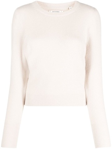 chinti and parker ribbed-knit cashmere top - neutrals