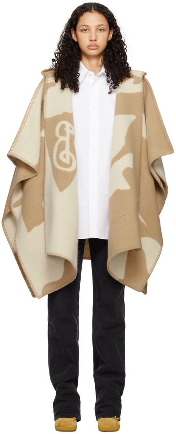 burberry beige ekd blanket coat