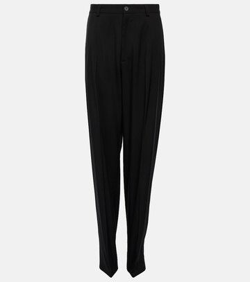 Balenciaga Straight wool boot pants in black