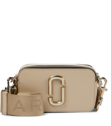 The Marc Jacobs The Snapshot Small leather camera bag in beige