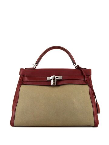 hermès pre-owned kelly 32 handbag - red