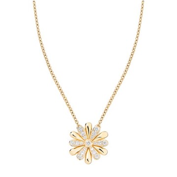 Poiray Flower necklace in gold
