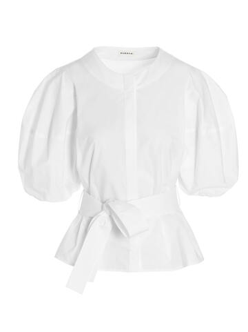 Parosh Belted Shirt in white