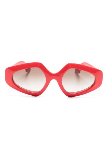 lapima antonia oversize-frame sunglasses - red