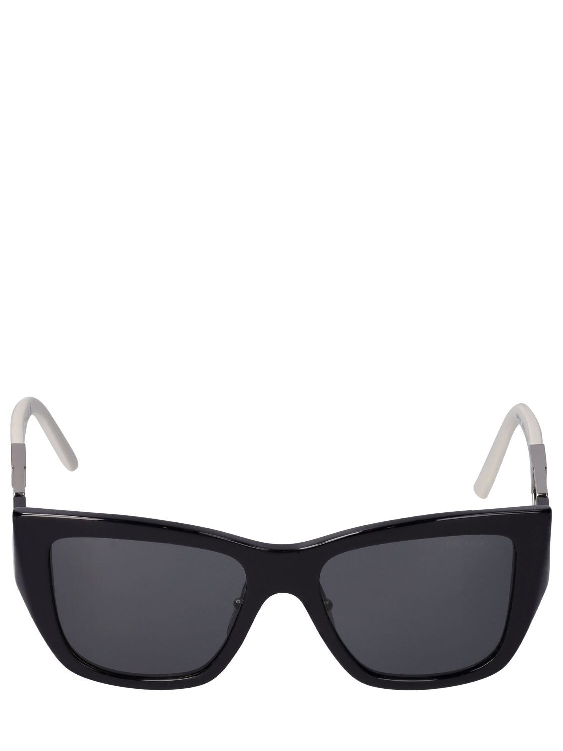 PRADA Obsesive Triangle Cat-eye Sunglasses in black / grey