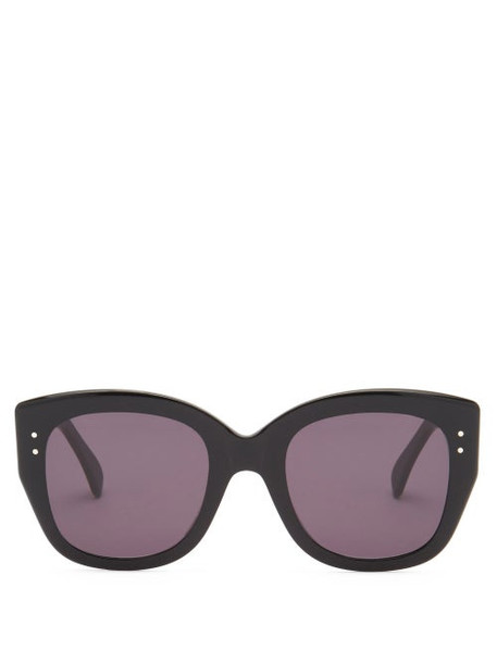 Alaïa Eyewear - Studded Cat-eye Acetate Sunglasses - Womens - Black