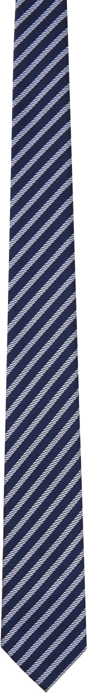 zegna navy stripe tie