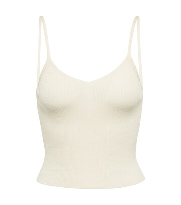 Altuzarra Sweets wool and silk camisole in white