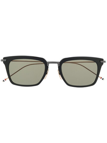 Thom Browne Eyewear Wayfarer cat-eye shaped sunglasses in black