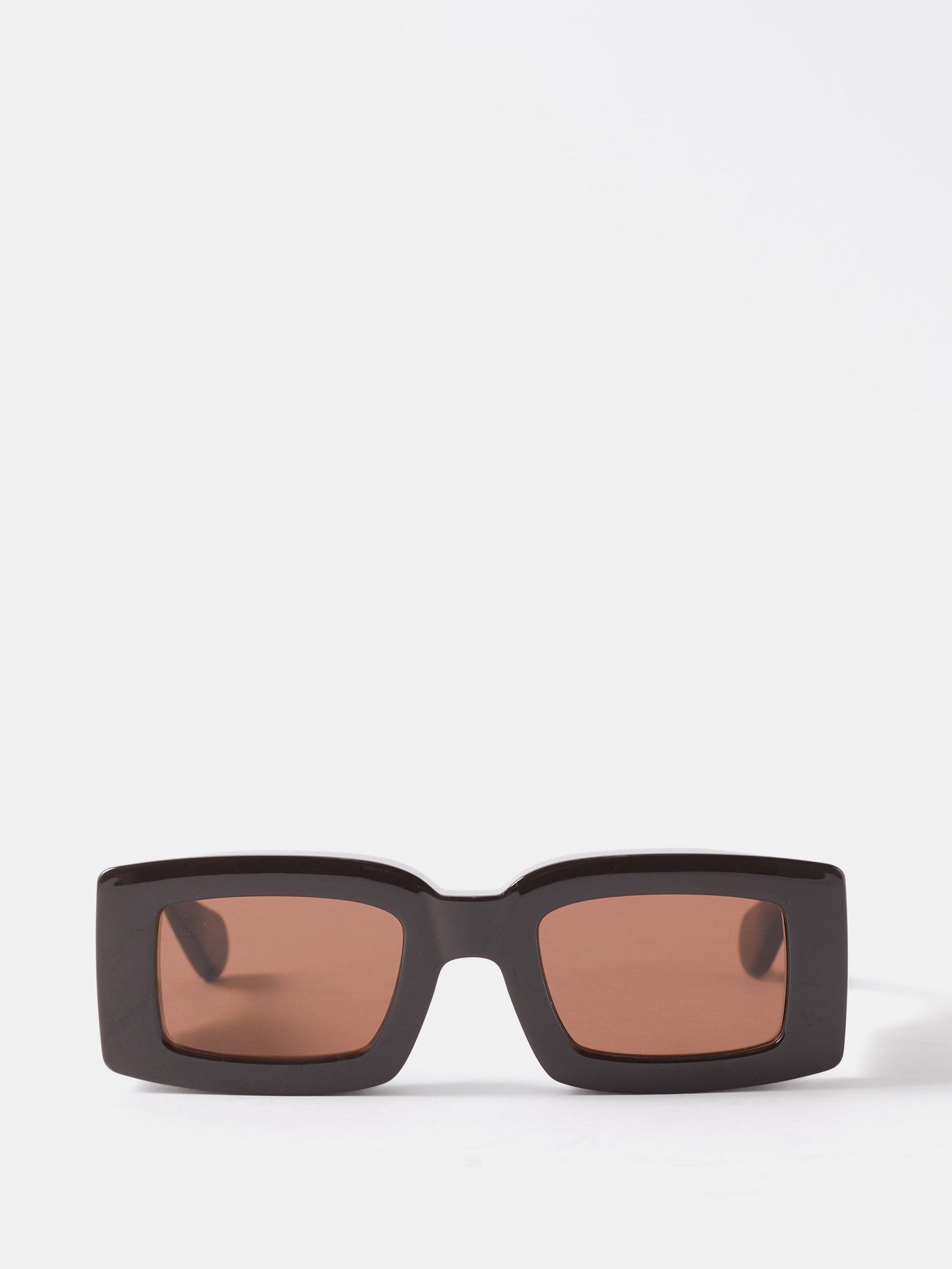Jacquemus Eyewear - Tupi Oversized Square Acrylic Sunglasses - Womens - Brown Multi