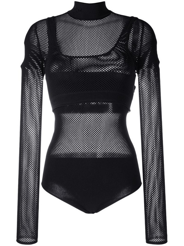 Fendi Black Stretch Forever Fendi Fitness Bodysuit - Wheretoget